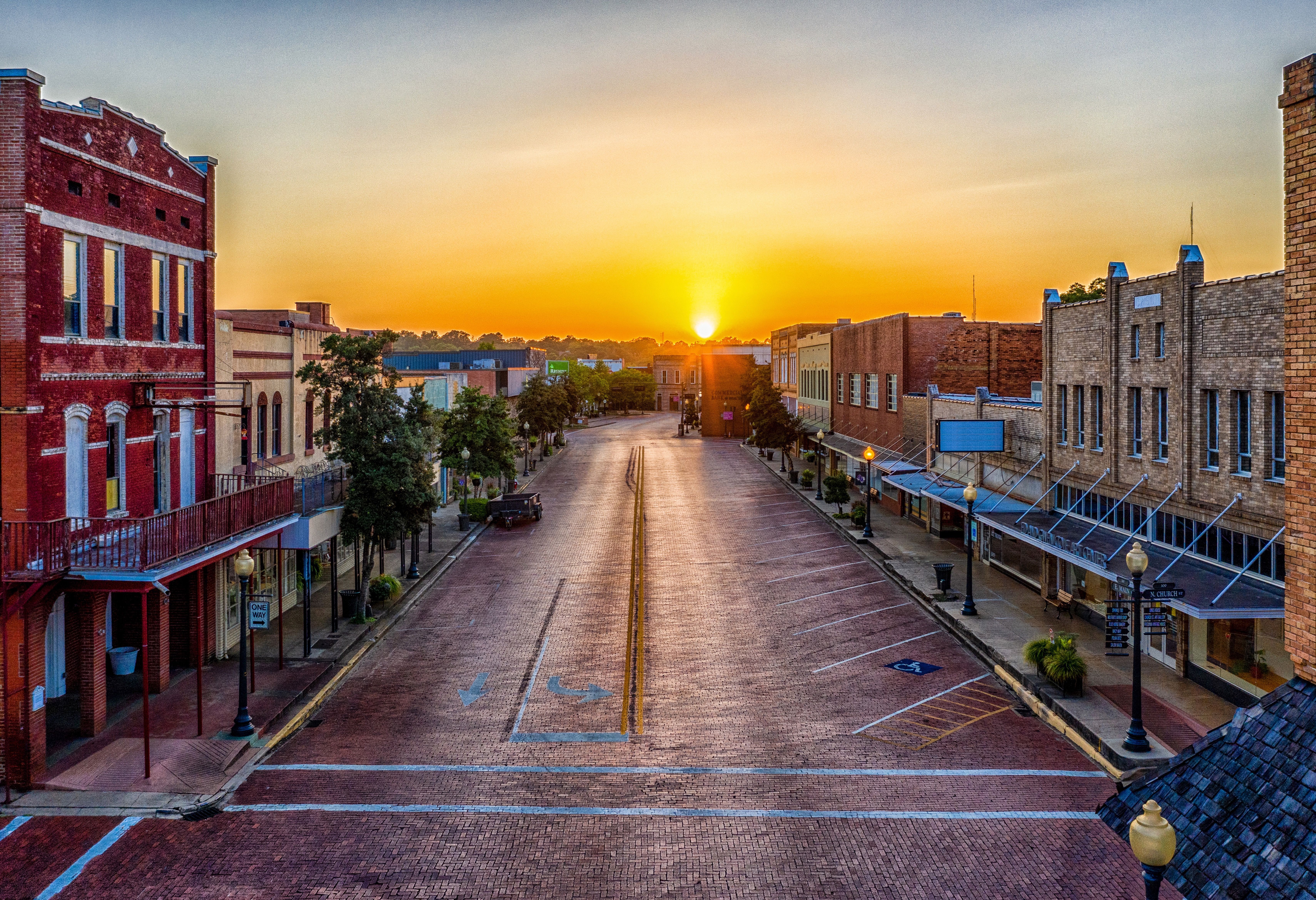 Downtown Nacogdoches Brick Street